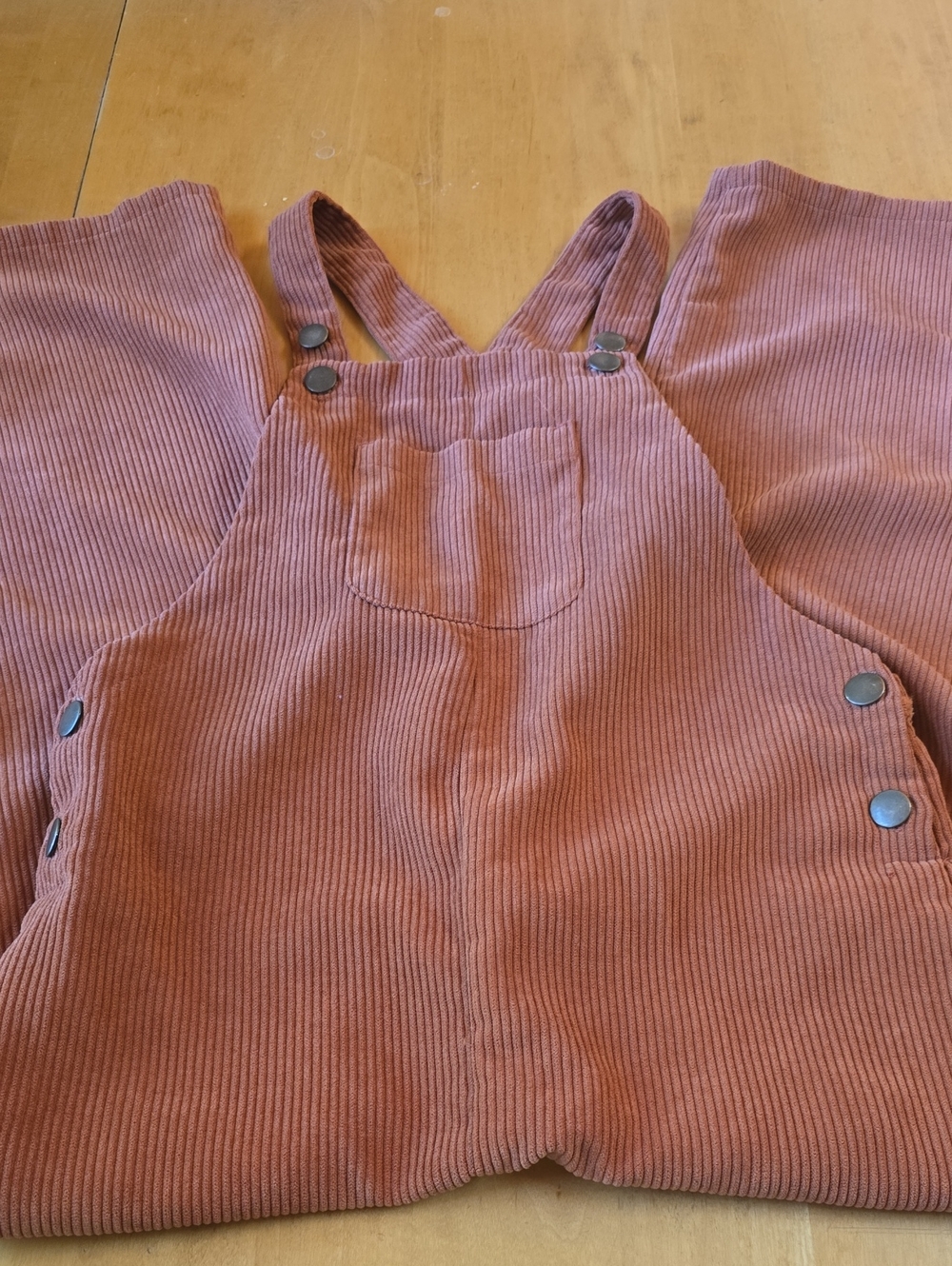 Corduroy Overalls Jumper in Rust